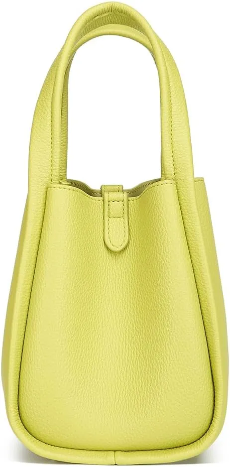 Leather Tote Bag Slouchy Handbag with Zipper Stylish for Women's