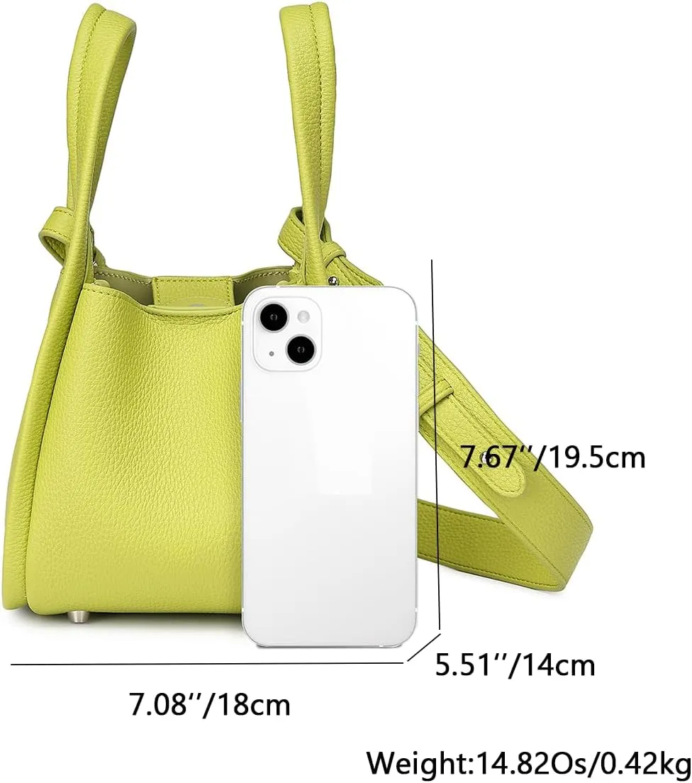 Leather Tote Bag Slouchy Handbag with Zipper Stylish for Women's