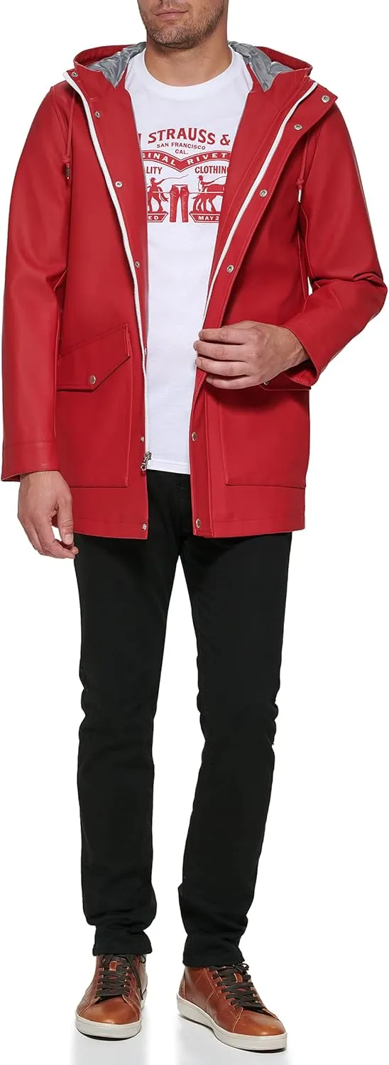 Levi's Men's Rubberized Rain Parka Jacket