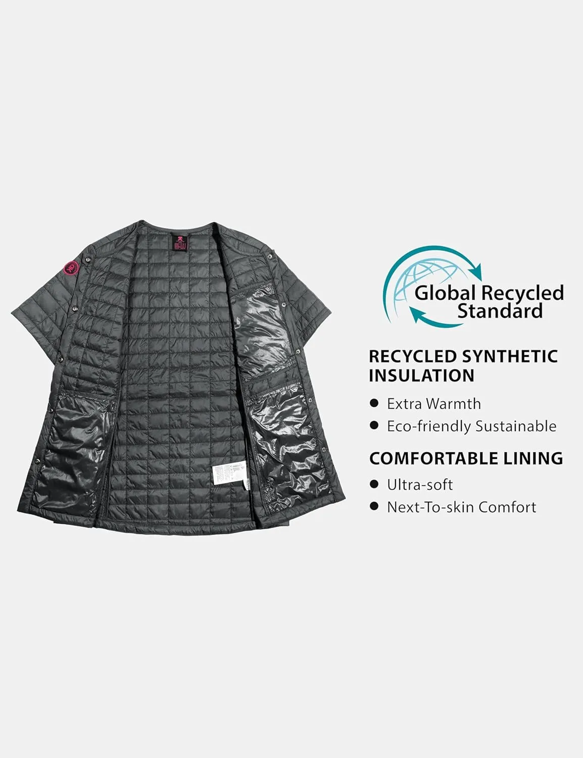 Little Donkey Andy Women's Puffer Vest Cap Sleeve Quilted Lightweight Down Jacket for Hiking Travel