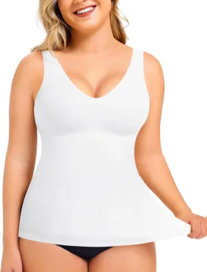 LODAY Shapewear Tummy Control Tank Top Compression Tanks for Women V-Neck Camisole Cami Slimming Body Shaper