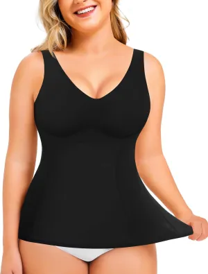 LODAY Shapewear Tummy Control Tank Top Compression Tanks for Women V-Neck Camisole Cami Slimming Body Shaper
