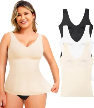 LODAY Shapewear Tummy Control Tank Top Compression Tanks for Women V-Neck Camisole Cami Slimming Body Shaper