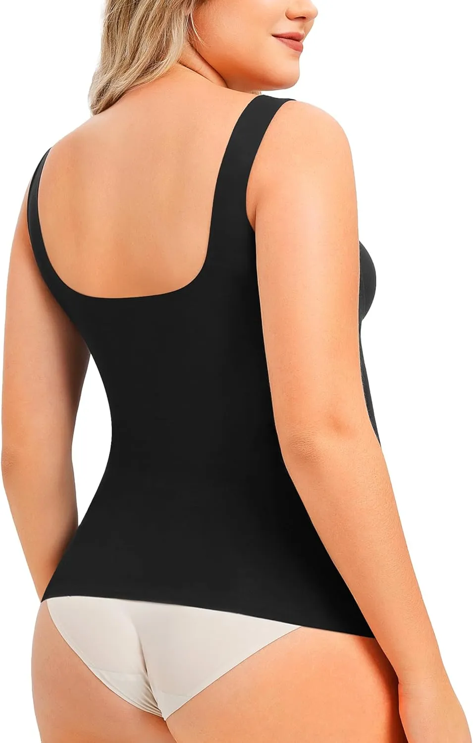 LODAY Shapewear Tummy Control Tank Top Compression Tanks for Women V-Neck Camisole Cami Slimming Body Shaper