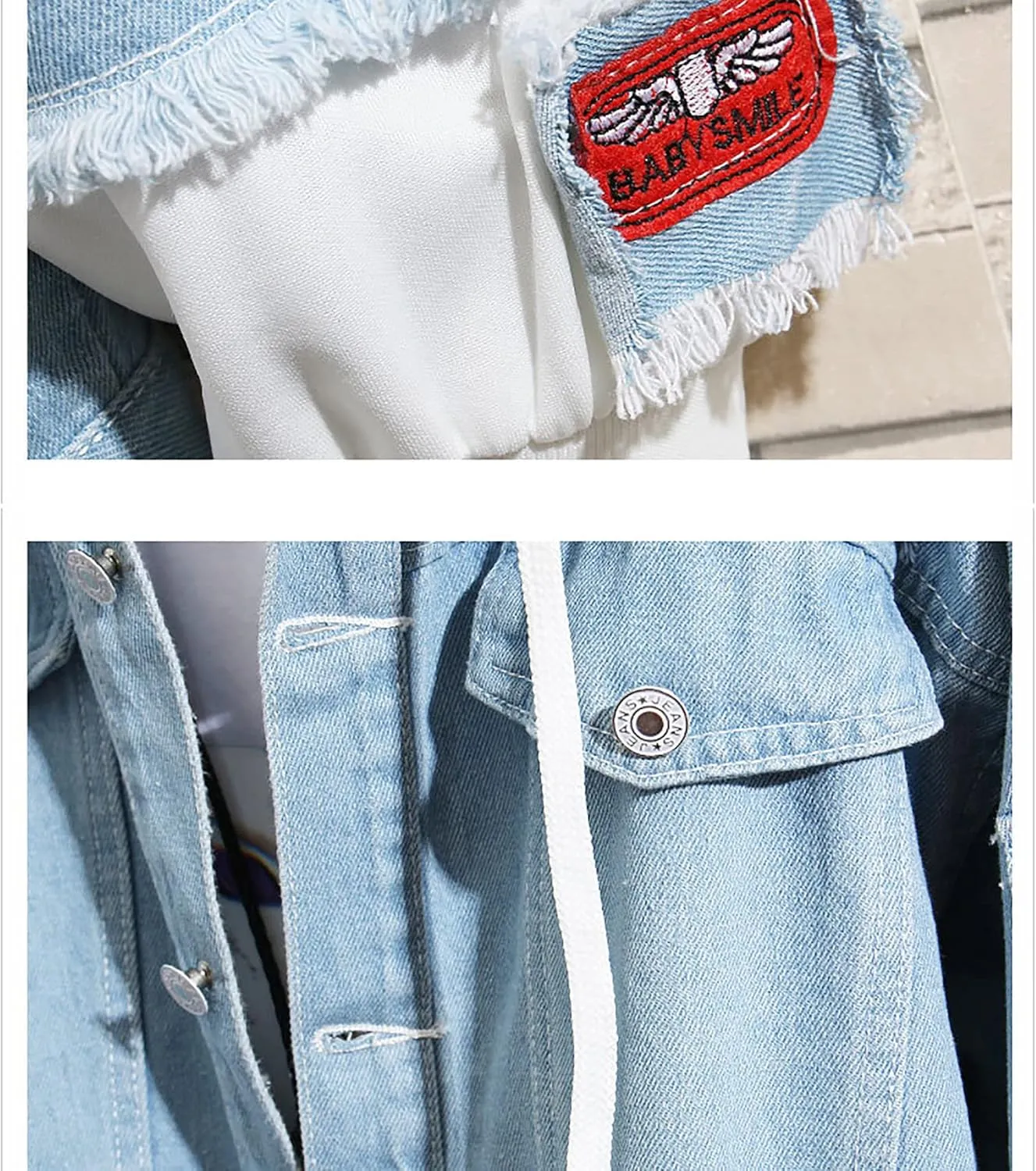 Lpstop FOREVER COOL Skull Denim Jacket Novelty Skeleton Jacket Skull Hoodie Lightweight Blue Jacket for Women Men