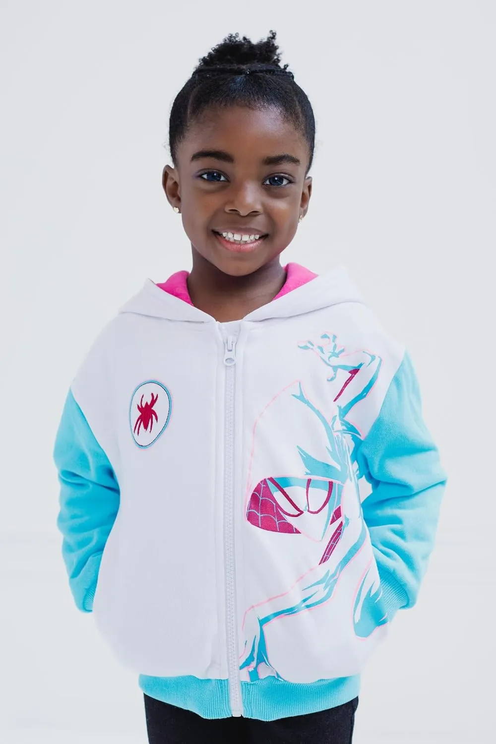 Marvel Spider-Man Avengers Fleece Zip Up Cosplay Hoodie Toddler to Big Kid Sizes (2T - 18-20)