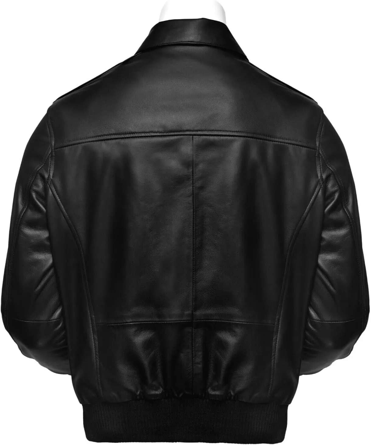 Men A-2 Air Force Cowhide Leather Flight Bomber Jacket