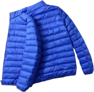 Men Spring Autumn Fashion Lightweight Duck Down Down Jacket Short Hooded Winter Warm Puffer Jacket