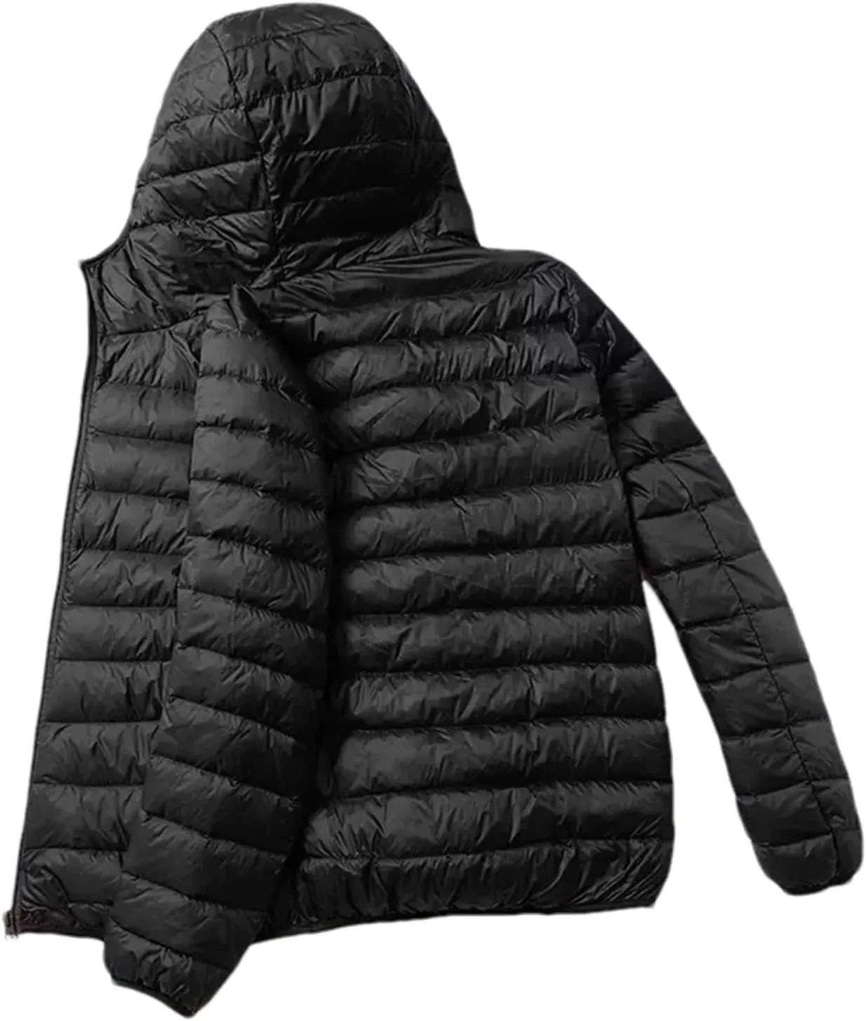 Men Spring Autumn Fashion Lightweight Duck Down Down Jacket Short Hooded Winter Warm Puffer Jacket