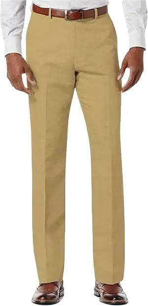 Men's Classic Trousers Slim Fit Straight Leg Pants Lightweight Stretchy Casual Pants Spring Simple Stylish Trousers