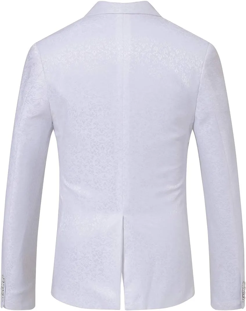 Men's Luxury Dress Slim Fit Tuxedo Suit Jacket and Stylish Blazer