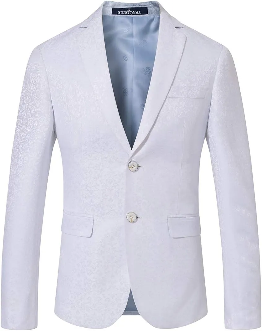Men's Luxury Dress Slim Fit Tuxedo Suit Jacket and Stylish Blazer