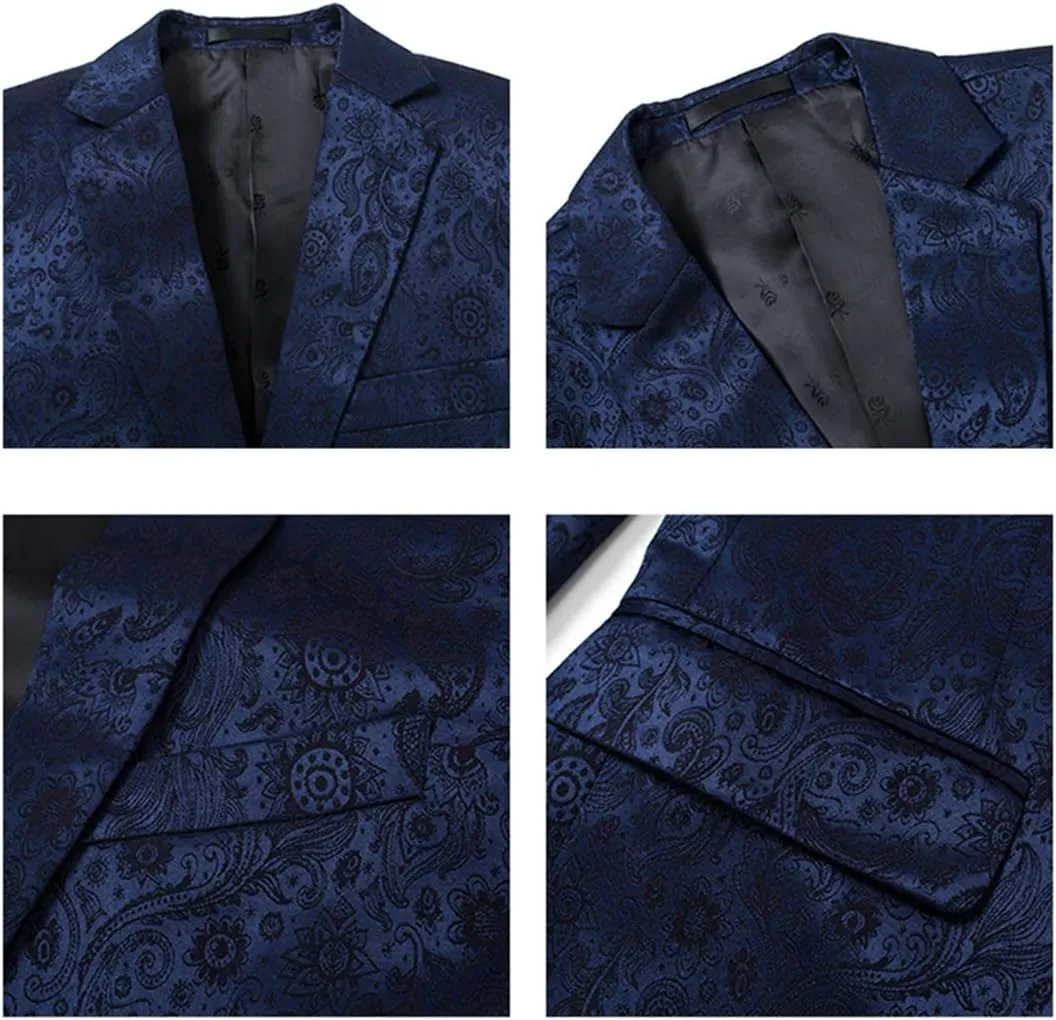 Men's Luxury Dress Slim Fit Tuxedo Suit Jacket and Stylish Blazer