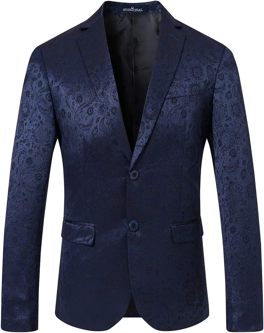 Men's Luxury Dress Slim Fit Tuxedo Suit Jacket and Stylish Blazer