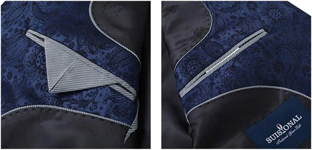 Men's Luxury Dress Slim Fit Tuxedo Suit Jacket and Stylish Blazer