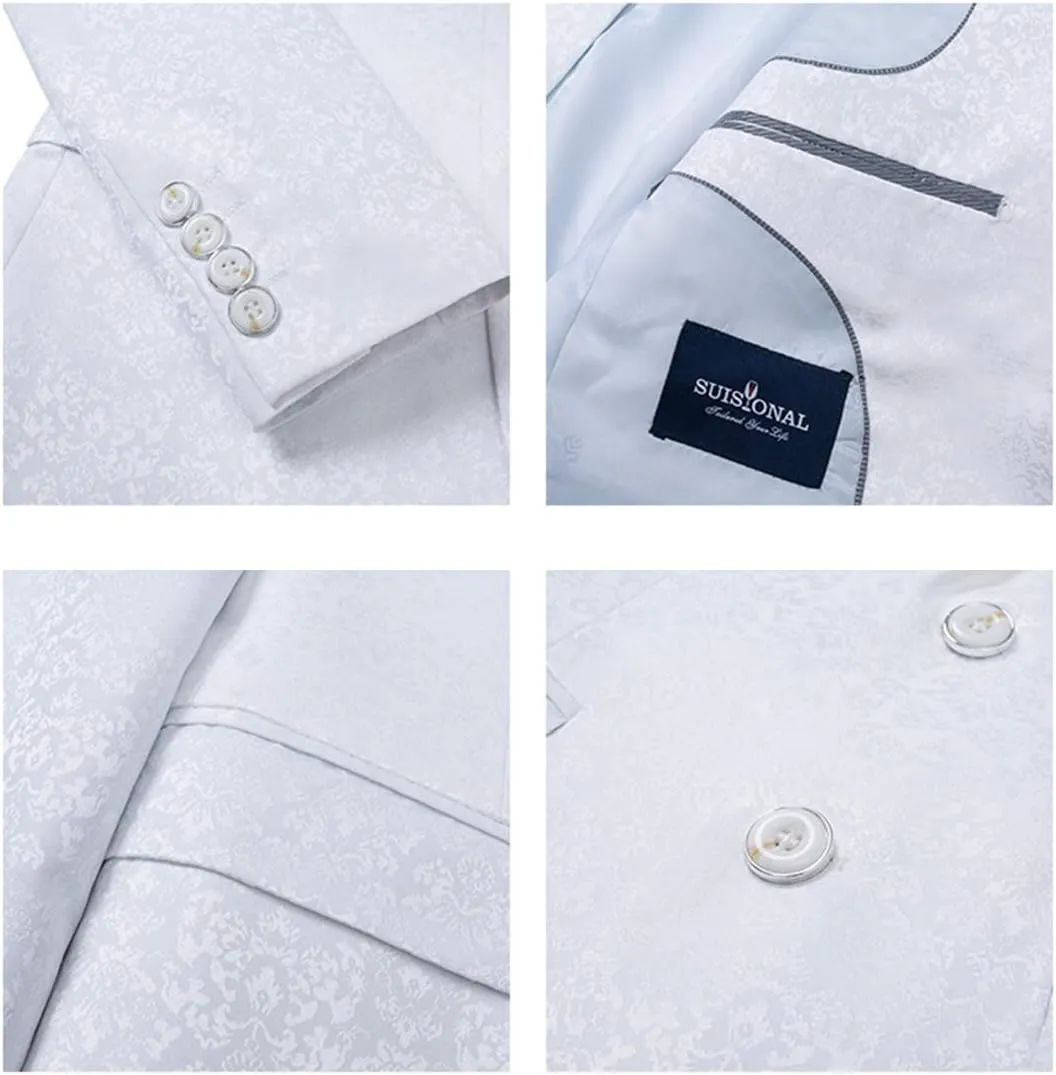 Men's Luxury Dress Slim Fit Tuxedo Suit Jacket and Stylish Blazer
