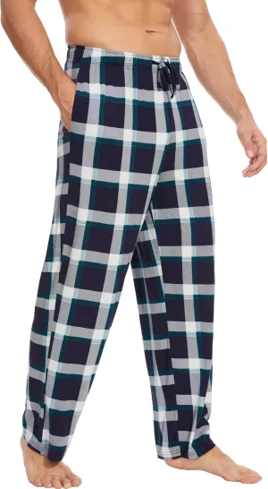 Mens Pajama Pants - Viscose Made from Bamboo, Soft Sleep Pants Comfy Drawstring Lounge Bottom with Pockets Sweatpants