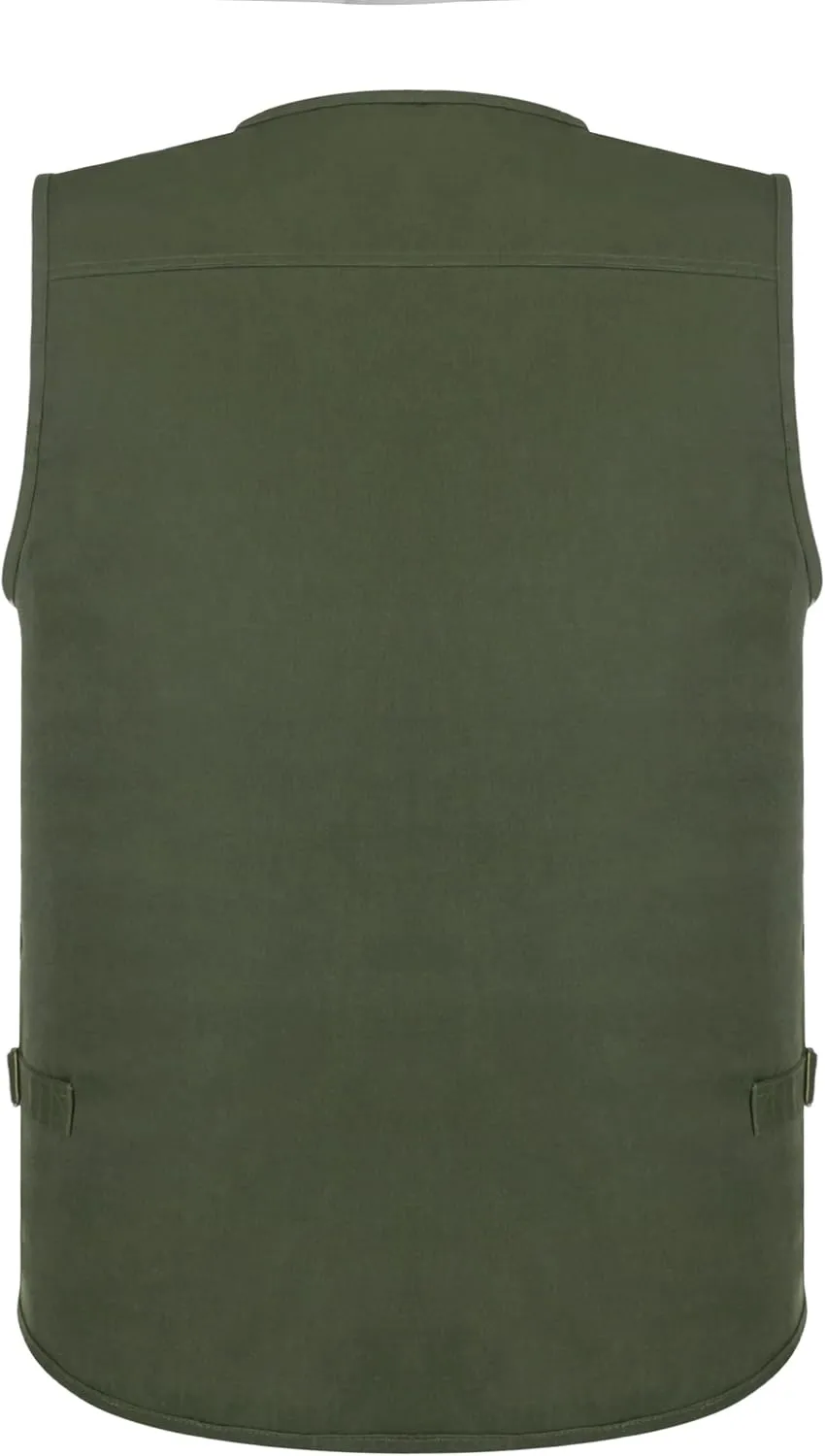 Men's Stone Washed Multi-pocketed Hunting Travel Fishing Utility Work Cargo Outerwear Outdoor Vest