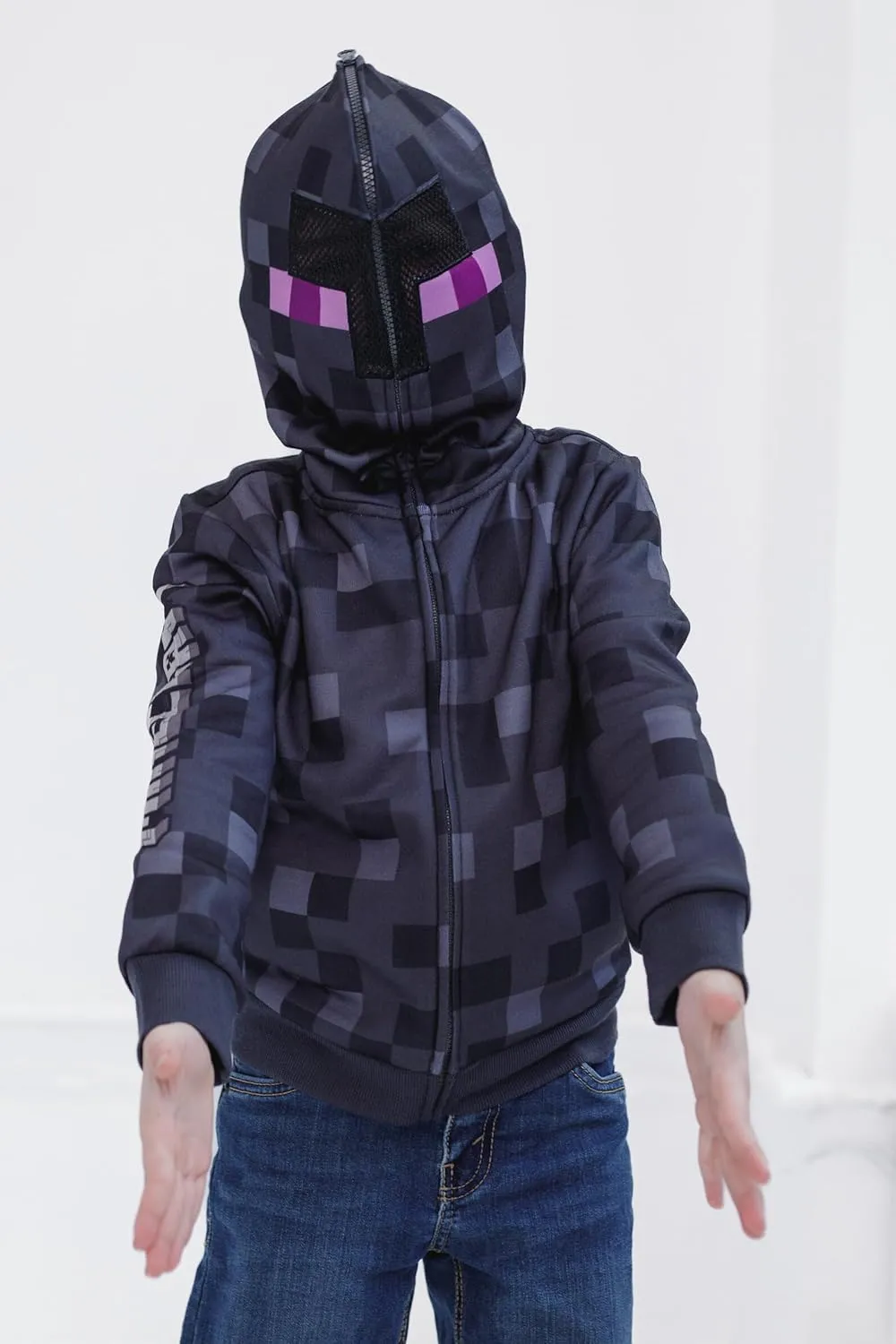 Minecraft Fleece Zip Up Hoodie Toddler to Big Kid Sizes (4-18-20)
