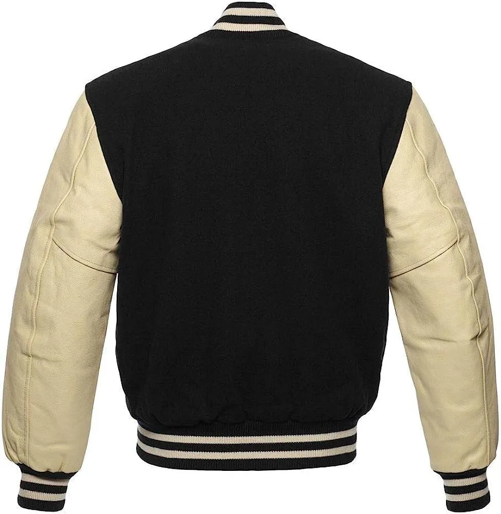 Mount Helicon Varsity Letterman Baseball Bomber Jackets Genuine Leather Sleeves & Multi Wool Color Options