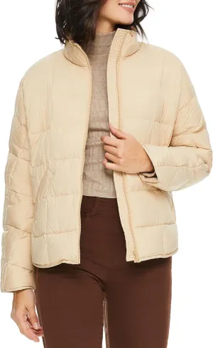 Orolay Women's Cropped Puffer Jacket Quilted Lightweight Oversized Down Coat Zip Up Spring Short Padded Outwear