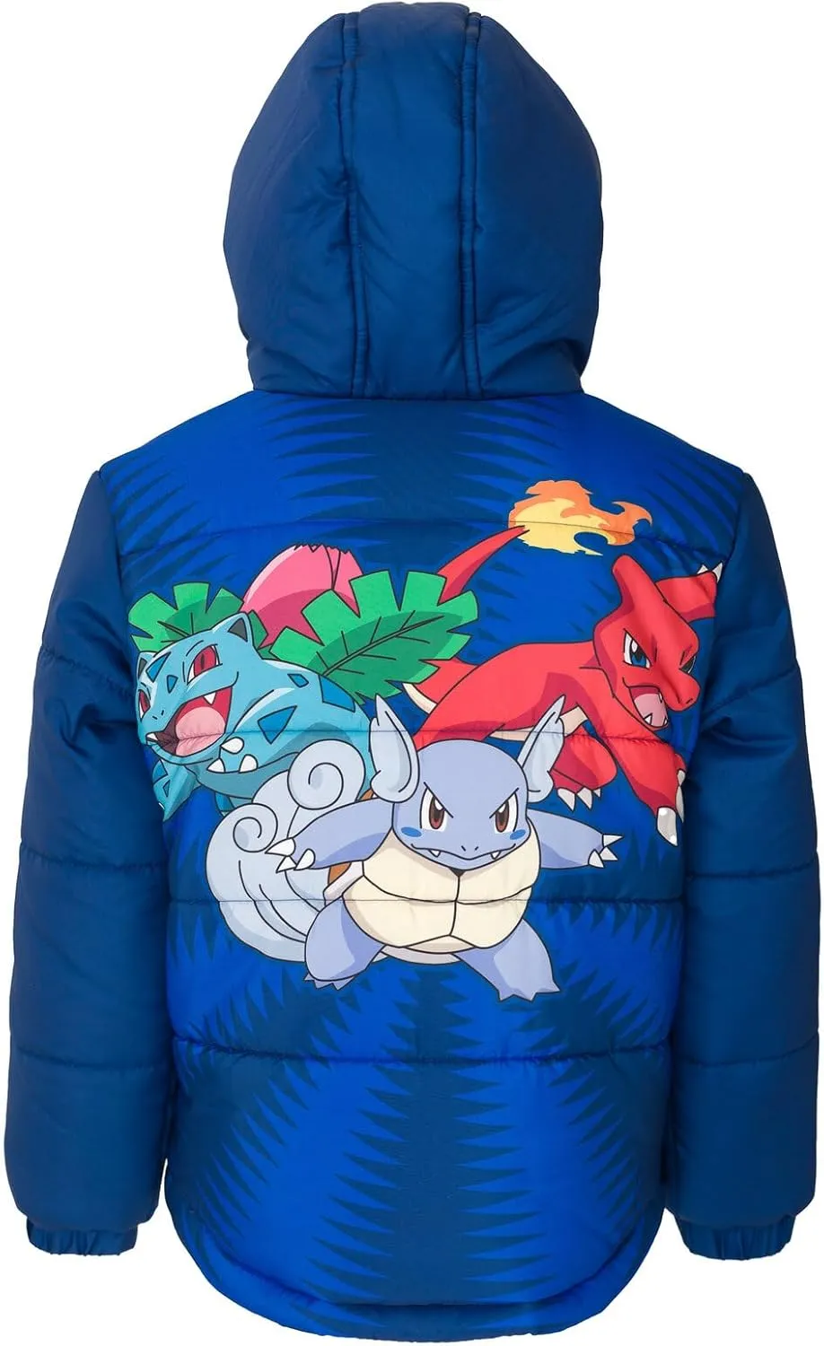 Pokemon Pikachu Zip Up Winter Coat Puffer Jacket Toddler to Big Kid Sizes (4-14-16)