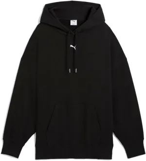 PUMA Womens Wardrobe Essentials Over Oversized Hoodie Athletic Outerwear Casual - Black - Size L