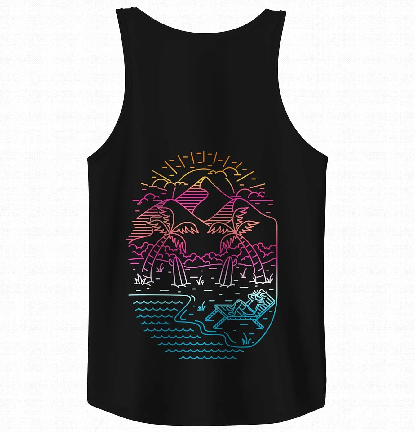 Rave Tank Tops Men Beach Tank Tops Graphic Summer Funny Sleeveless EDM Outfits Patriotic Shirts Up to 3XL
