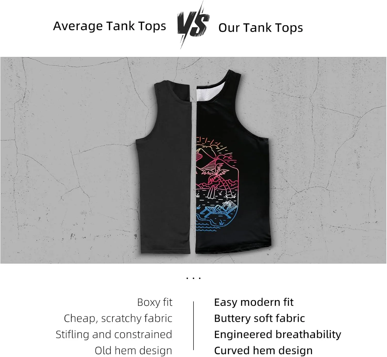 Rave Tank Tops Men Beach Tank Tops Graphic Summer Funny Sleeveless EDM Outfits Patriotic Shirts Up to 3XL