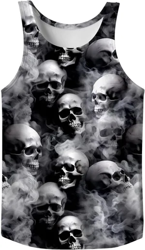 Rave Tank Tops Men Beach Tank Tops Graphic Summer Funny Sleeveless EDM Outfits Patriotic Shirts Up to 3XL