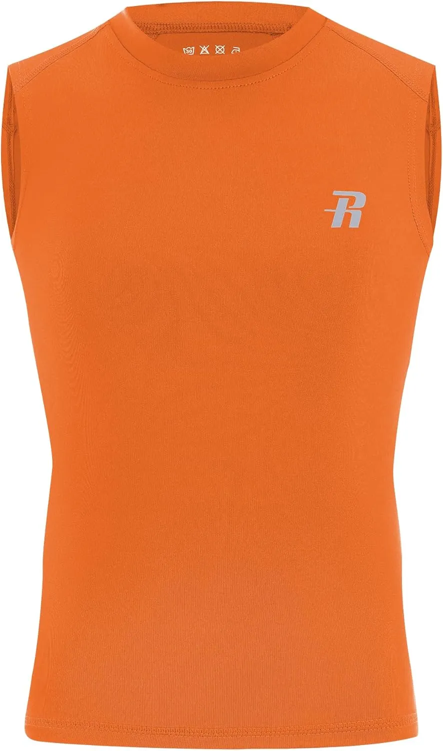 Runhit Boys Sleeveless Compression Shirt Kids Athletic Tank Tops Youth Quick Dry Undershirt for Football Basketball