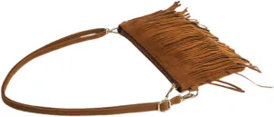 Saddle Bag Tassels Fringe Crossbody Handbag Stylish Purse for Women Occasion Bag