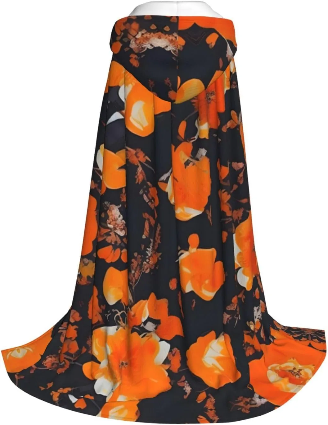 Set Of Ornate Floral Hooded Cloak Coat Winter Warm Long Cloak Cosplay Costumes Outerwear Carnivals Hoodies Capes
