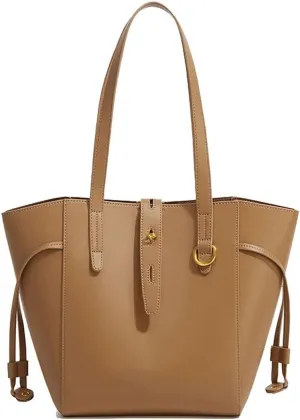Shoulder Bag Stylish Women's Bucket Handbag - Split Leather Shoulder & Messenger Bag