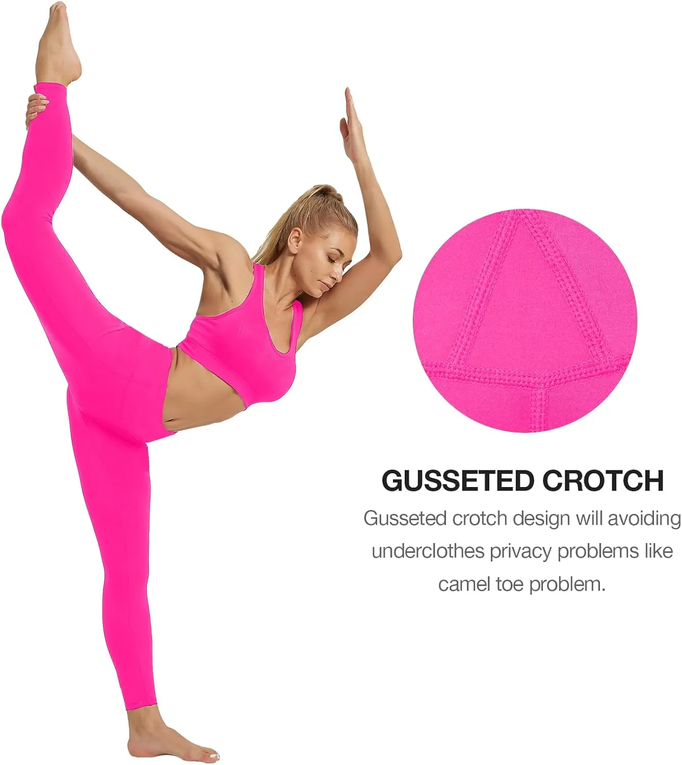 SP3LOPS Yoga Pants with Pockets for Women High Waisted Tummy Control Women's Buttery Soft Yoga Workout Leggings Running Pants