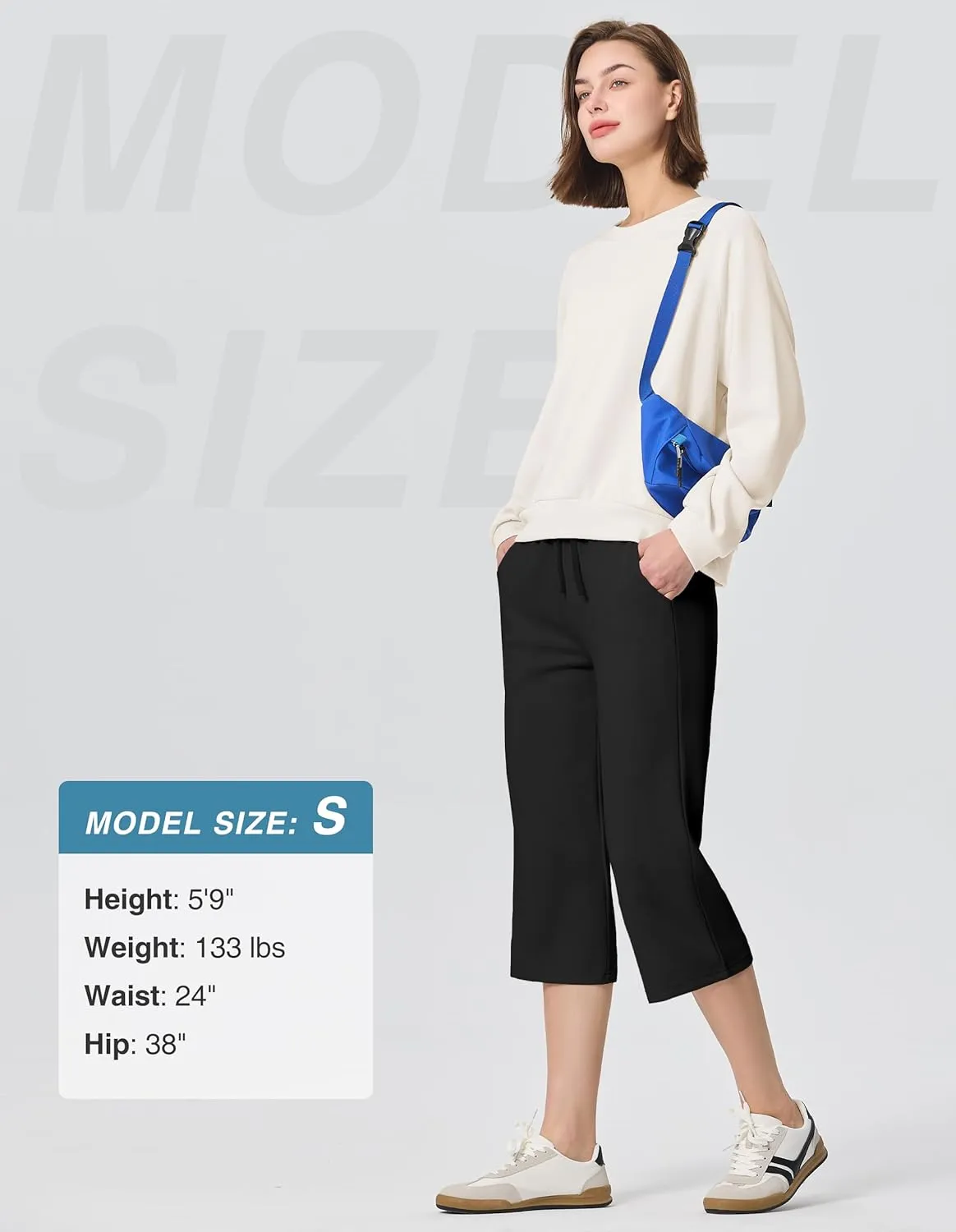 SPECIALMAGIC Sweatpants Women, Capri Pants for Women, Soft Wide Leg Pajama Pants for Yoga Sports Running