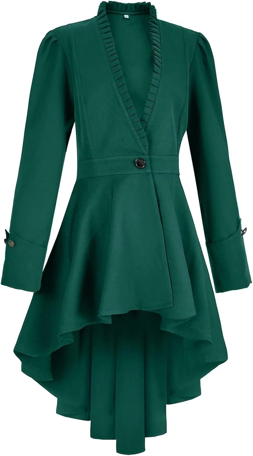 Steampunk jackets for women victorian tailcoat Pirate coat Halloween Victorian tops