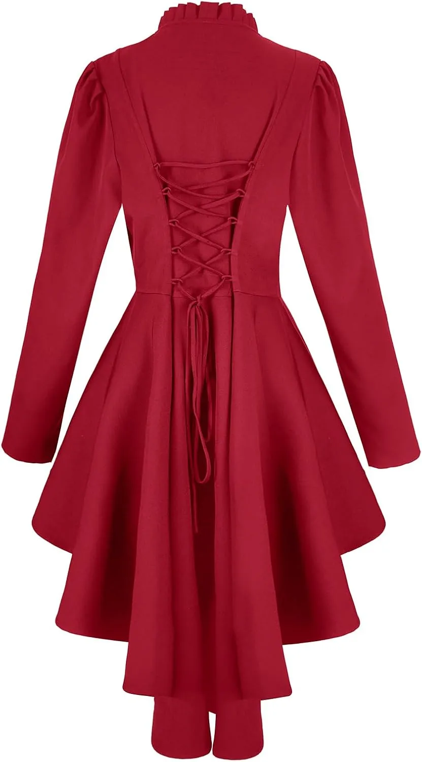 Steampunk jackets for women victorian tailcoat Pirate coat Halloween Victorian tops