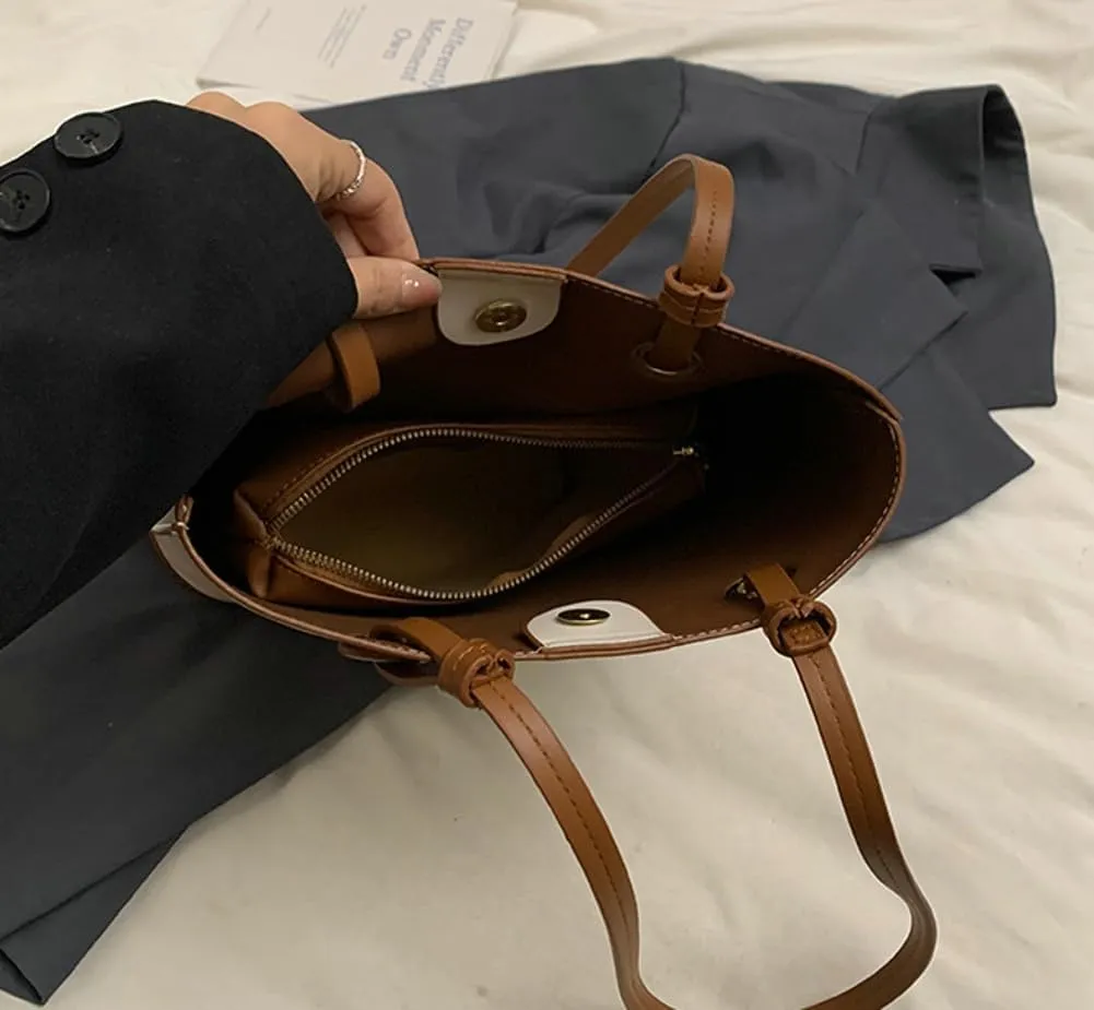Stylish Handbag & Shoulder Bag with Large Capacity Bucket Bag Tote Bag Women