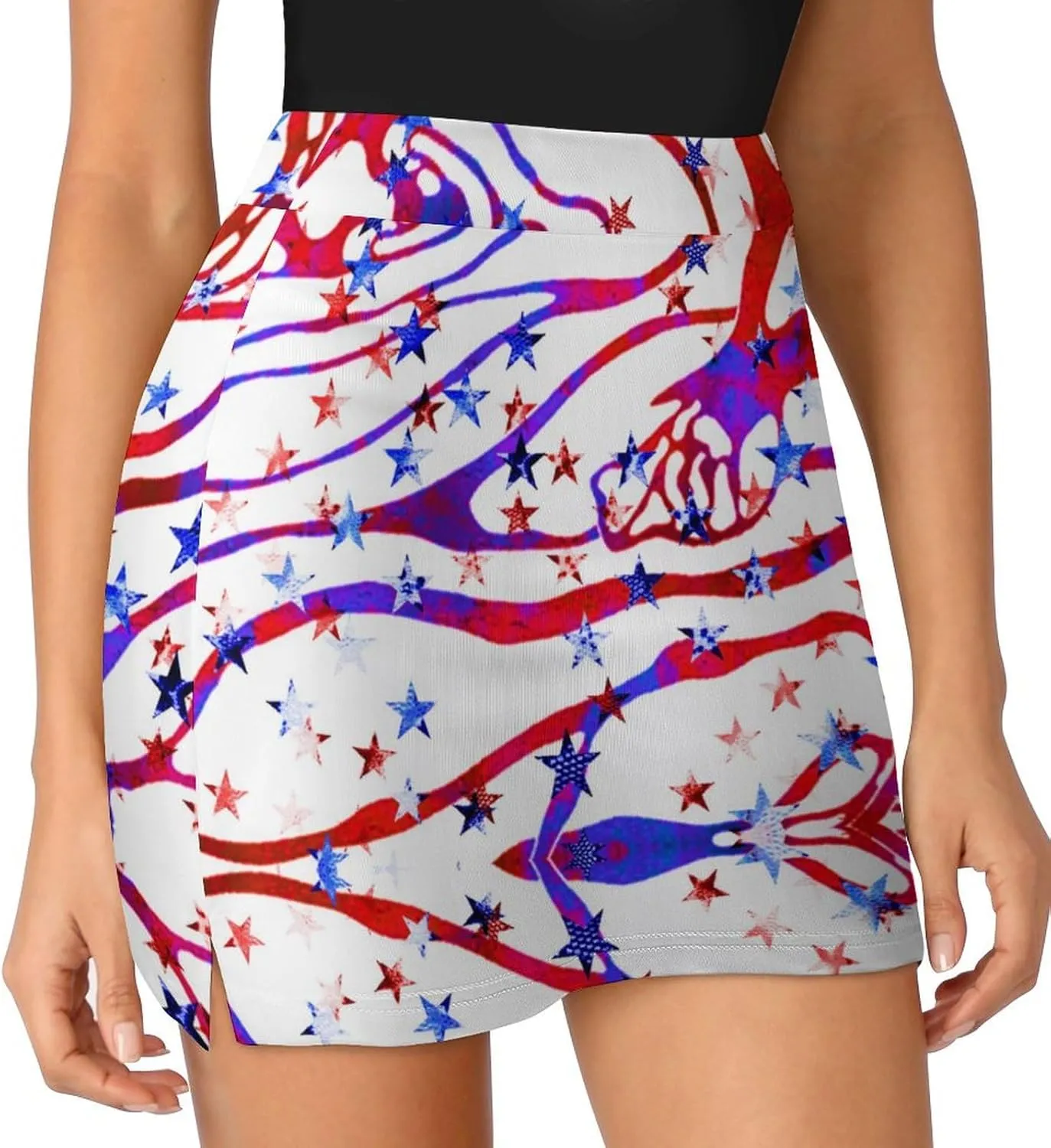 TAIZIYEAH American Flag Tennis Skirts for Women Athletic Golf Skorts Soft