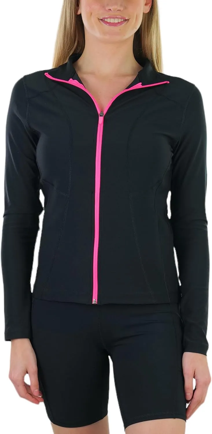 ToBeInStyle Women's Long Sleeve Full Zip-Up Track and Active Jackets