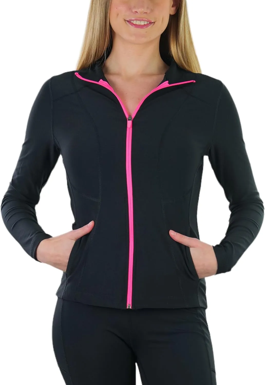 ToBeInStyle Women's Long Sleeve Full Zip-Up Track and Active Jackets