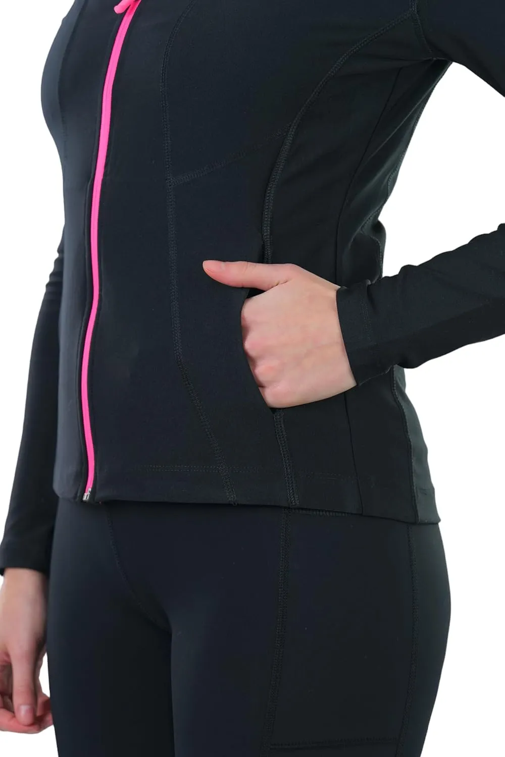 ToBeInStyle Women's Long Sleeve Full Zip-Up Track and Active Jackets