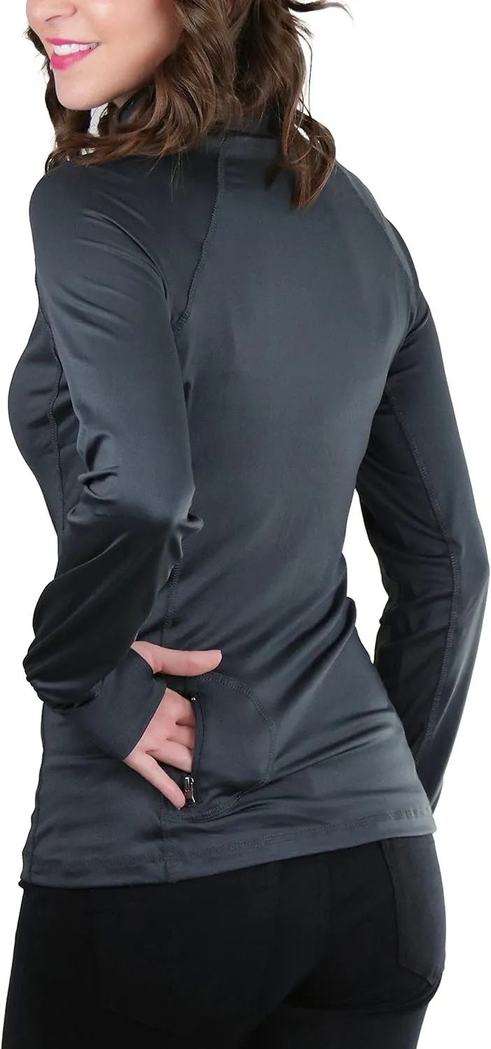 ToBeInStyle Women's Long Sleeve Full Zip-Up Track and Active Jackets