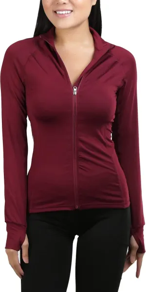 ToBeInStyle Women's Long Sleeve Full Zip-Up Track and Active Jackets
