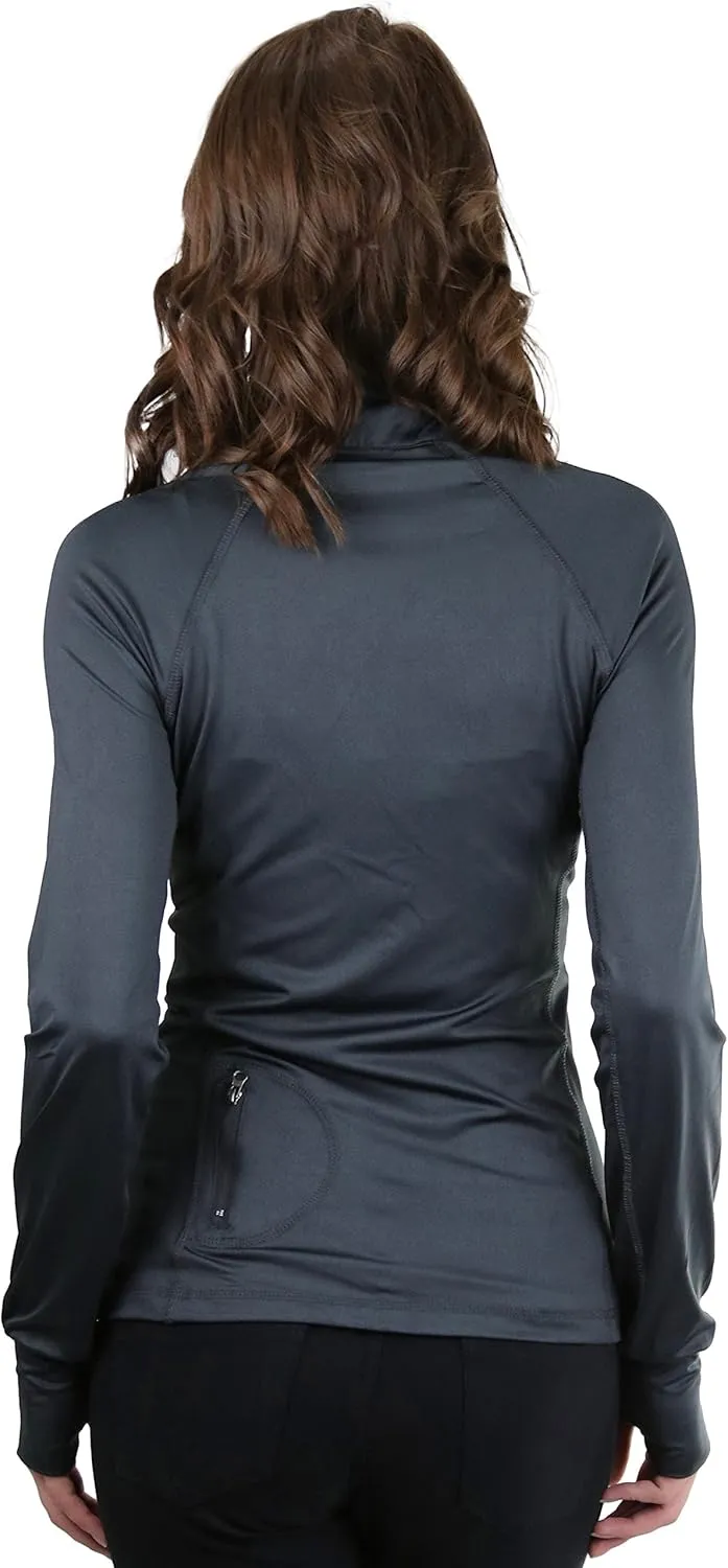 ToBeInStyle Women's Long Sleeve Full Zip-Up Track and Active Jackets