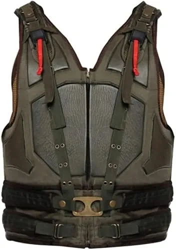 Tom Hardy Tactical Bane Dark Knight Rises Military Tactical Synthetic Leather Vest Jacket