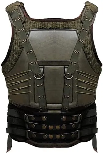 Tom Hardy Tactical Bane Dark Knight Rises Military Tactical Synthetic Leather Vest Jacket