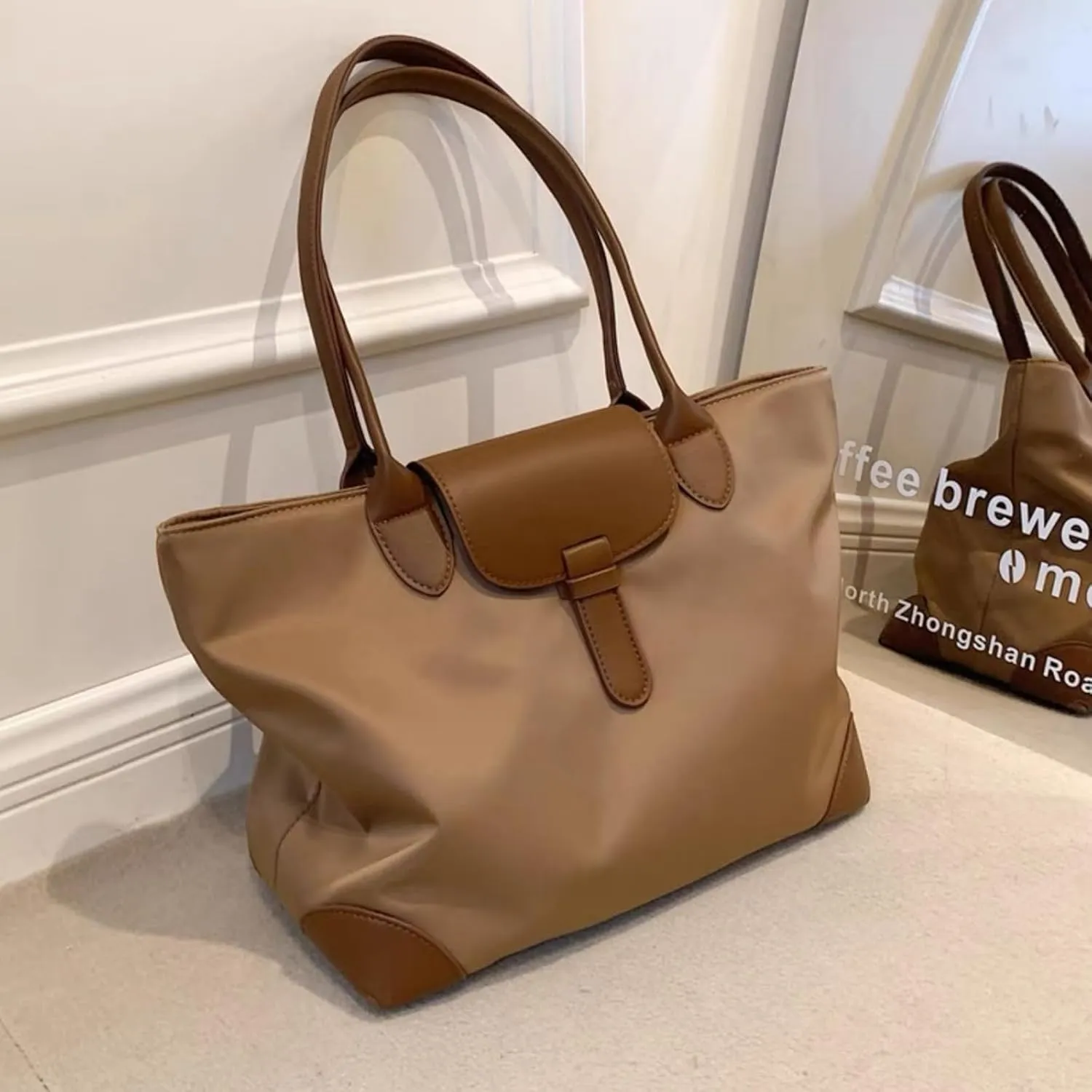 Tote Bag for Women, Nylon Ladies Shoulder Bag, Stylish Hobo Handbag