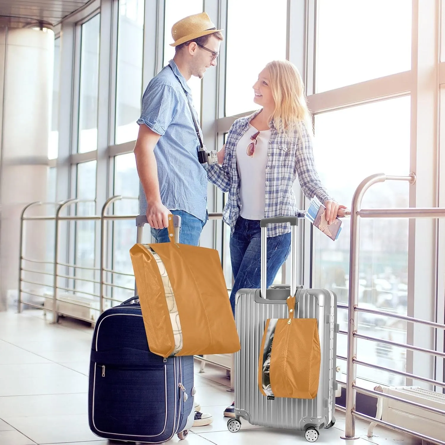 Travel Packing Bags Ocher 3 Set Packing Cubes for Suitcases Lightweight Travel Packing Organizers